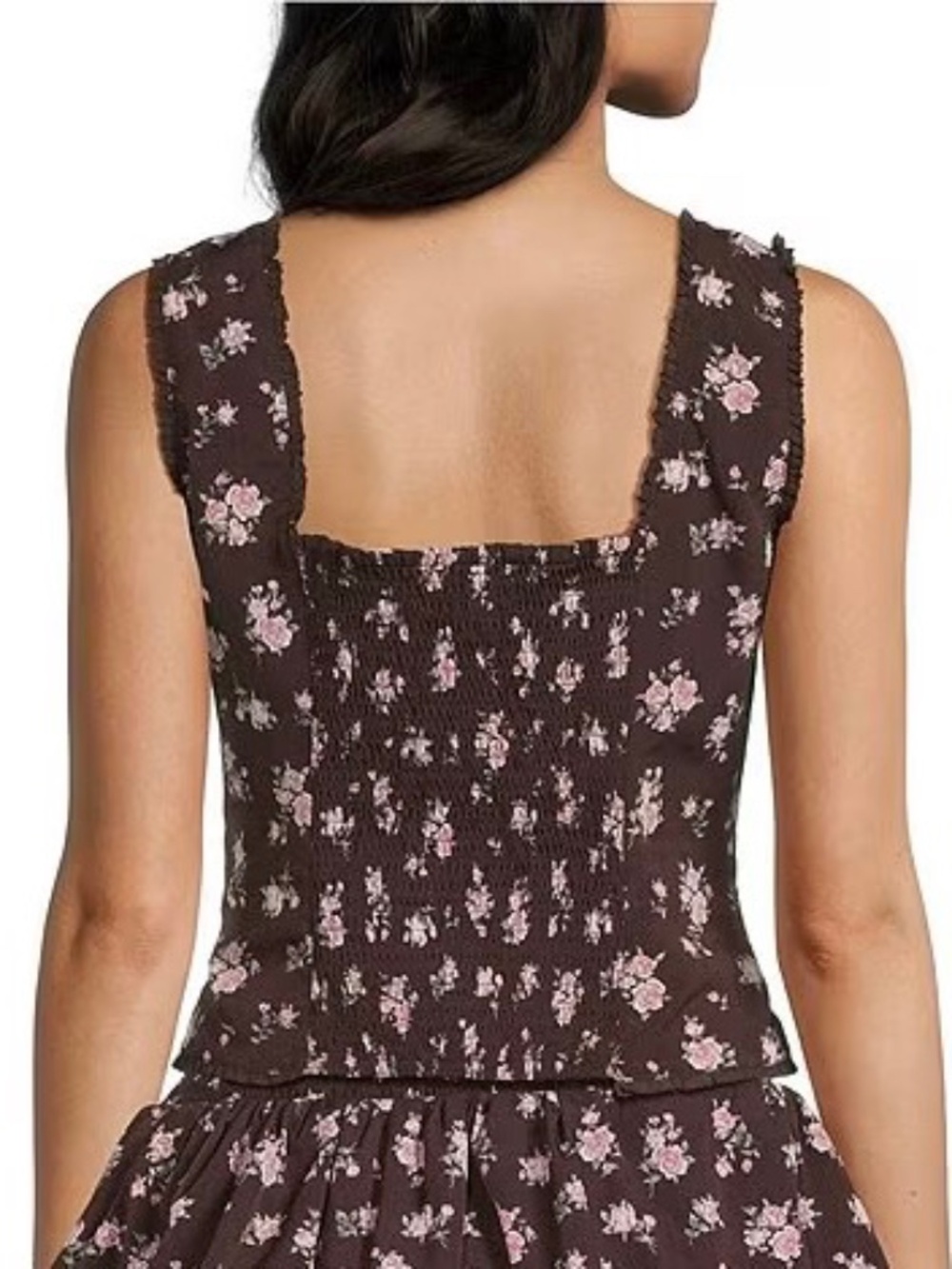 Smoked Back Corset Top | Le Lis